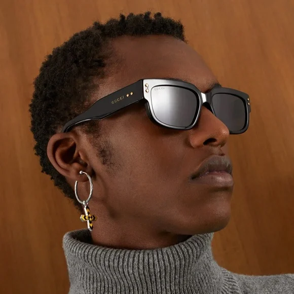 NWT GUCCI unisex Black Sunglasses -model  GG1218S Lunettes de soleil Gucci GG1218S 002 main image 4